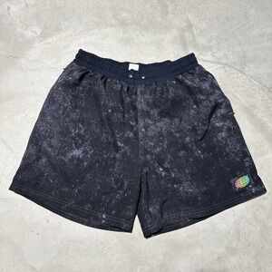 Slunks Men's SZ XL Black Lined Beach Volleyball Shorts Gym Workout Run